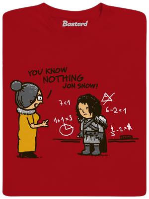 You Know Nothing pánske dlhý rukáv Red