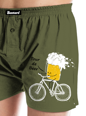 Tour de beer pánske trenky Khaki