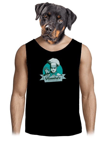 U Hannibala pánske tielko Black
