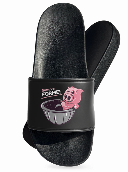 Vo forme šľapky Black