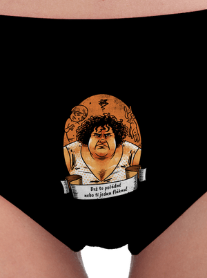 B14: Slunce seno jahody dámske nohavičky Black