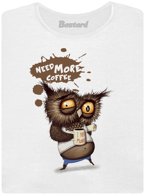 Need more coffee dámske tričko s lemom White