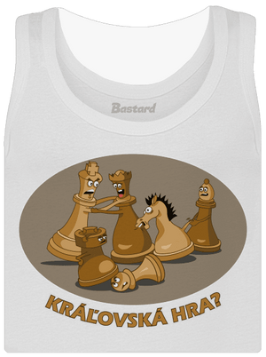 Kráľovská hra dámske tielko klasické White
