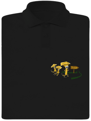 Beží líšky k táboru pánska polokošeľa Black