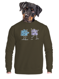 unisex mikina bez kapucne