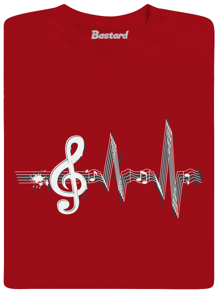 Žijem muzikou detské tričko Red