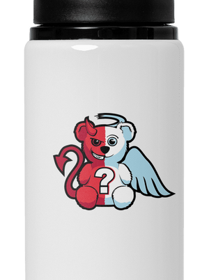 Anjel vs. diabol flaša na vodu White