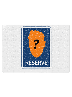 Značka réservé puzzle White