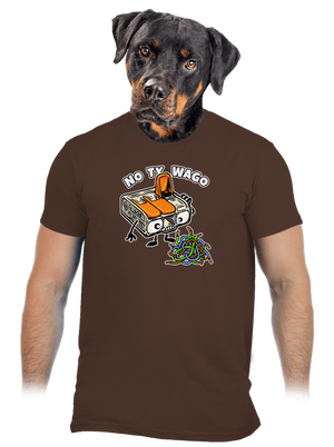 Wago svorka pánske tričko Brown