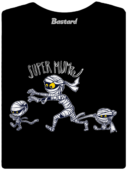 Super mumie dámske tričko prémium Black