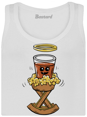 Panáčik v jasličkách dámske tielko klasické White