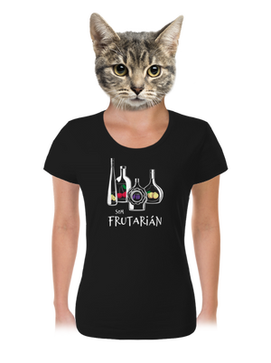 Frutarián dámske tričko Black