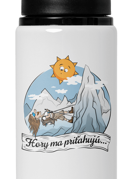 Hory ma priťahujú flaša na vodu White