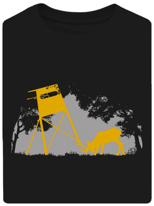 Lesná harmónia unisex tričko oversized Black