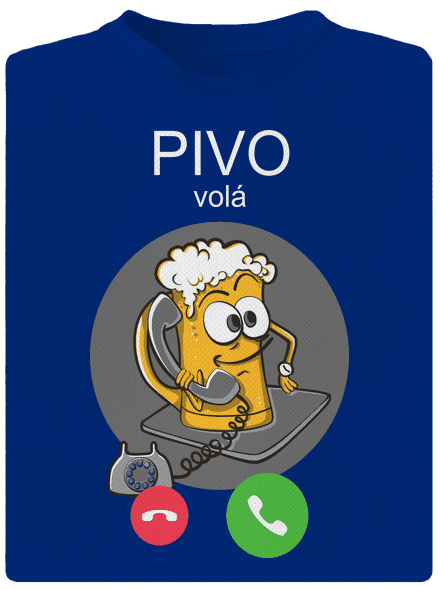 Pívo volá pánske športové tričko Royal Blue Mal