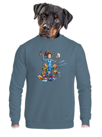 unisex mikina bez kapucne