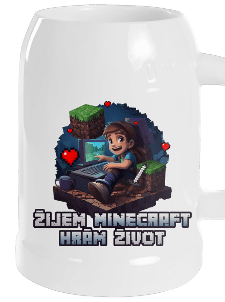 Žijem Minecraft polliter White