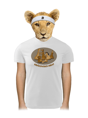 Kráľovská hra detské športové tričko White