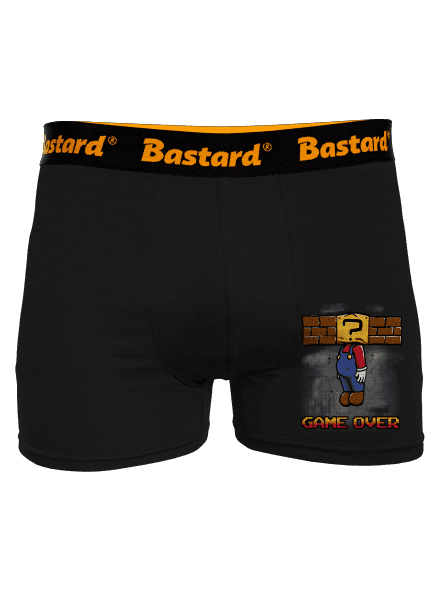 Game Over boxerky Black
