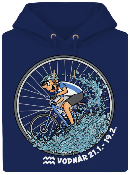 Cyklistický horoskop: Vodnár unisex mikina premium Navy