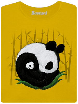Dve spiace pandy dámske tričko Yellow