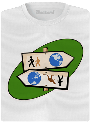 Diaľkový pochod dámske športové tričko White