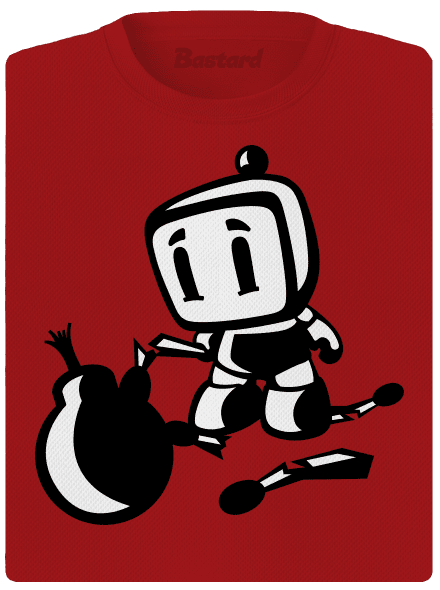 Bomberman dámske športové tričko Red Mal