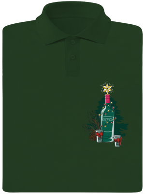 Vianočná borovička pánska polokošeľa Bottle Green Mal