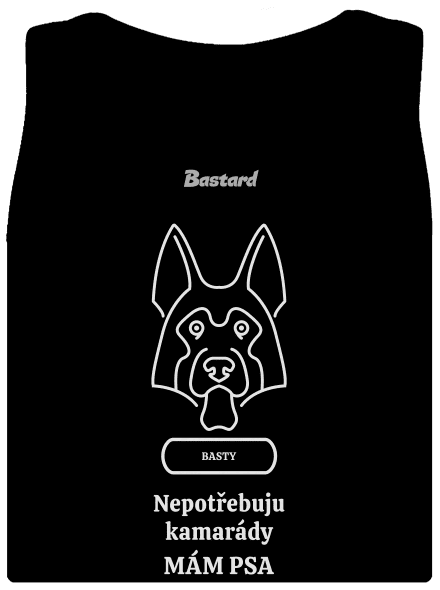 Nemôžem, mám psa dámske tielko klasické Black
