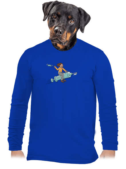 Oslobodenie pánske dlhý rukáv Royal Blue