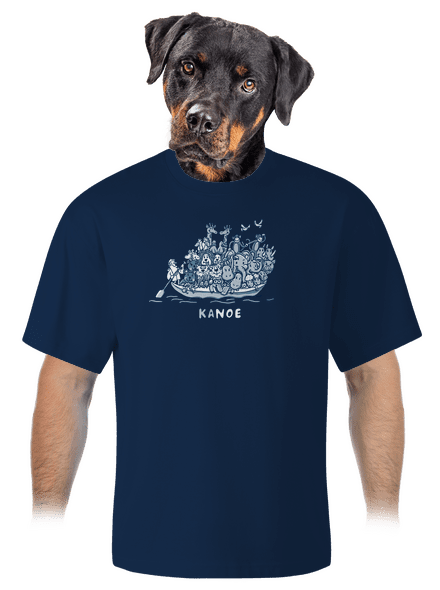 Noemova archa unisex tričko oversized Midnight Blue