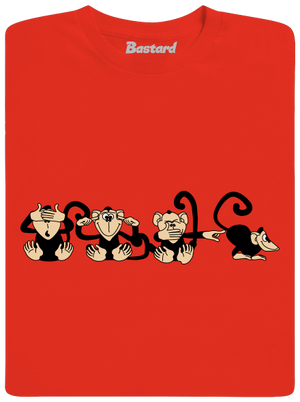 Opica pánske tričko Fiery Red