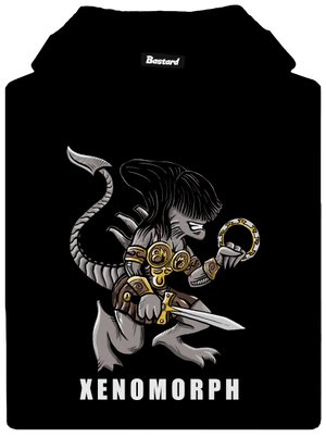 Xenomorph dámska mikina klokanka Black