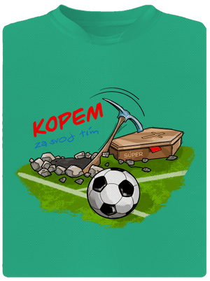 Kopem za svoj tím pánske športové tričko Mint Mal