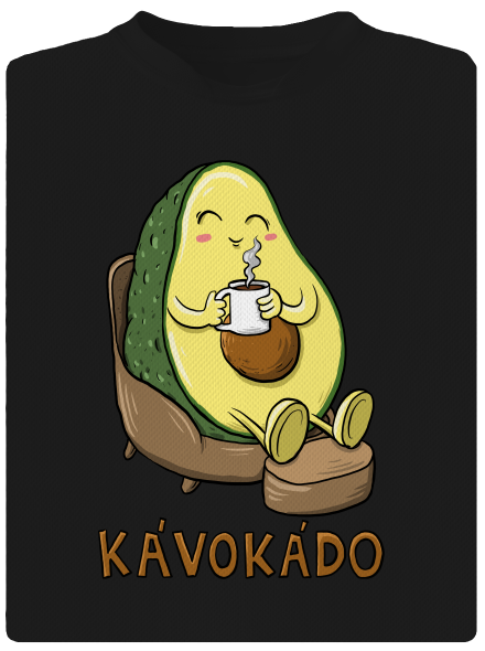 Kávokádo pánske športové tričko Black