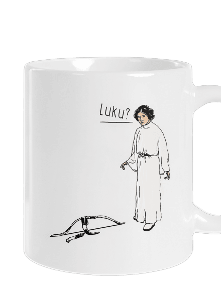 Luke a Leia klasický hrnček White