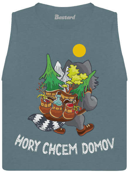 Hory chcem domov dámske tielko voľné Heather Deep Teal