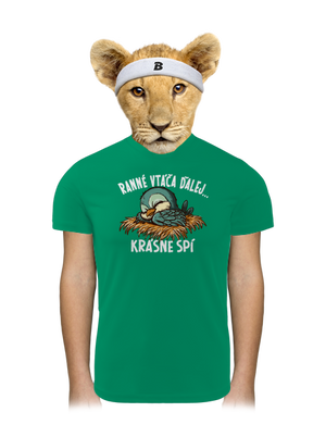 Ranné vtáča spí detské športové tričko Kelly Green Mal