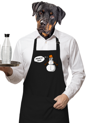 Mrznú mi gule zástera Black