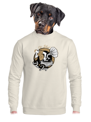 Old school DJ unisex mikina bez kapucne Off White