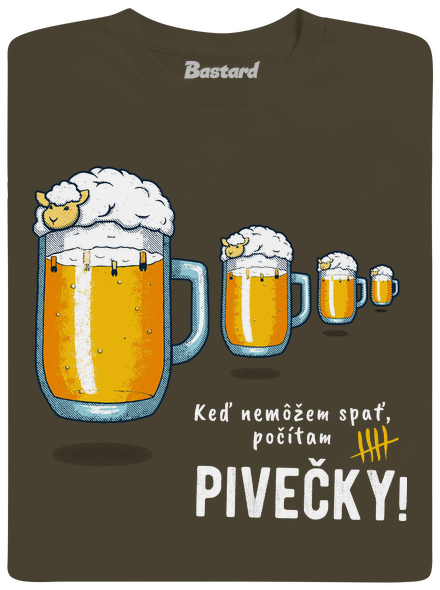 Pivečka pánske tričko Urban Khaki