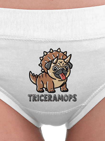 Triceramops dámske nohavičky White