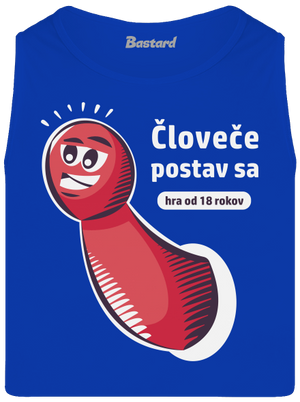 Človeče postav sa pánske tielko Royal Blue