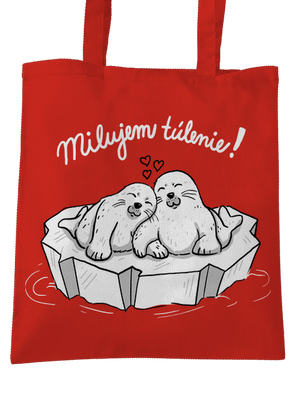 Milujem túlenie taška Bright Red