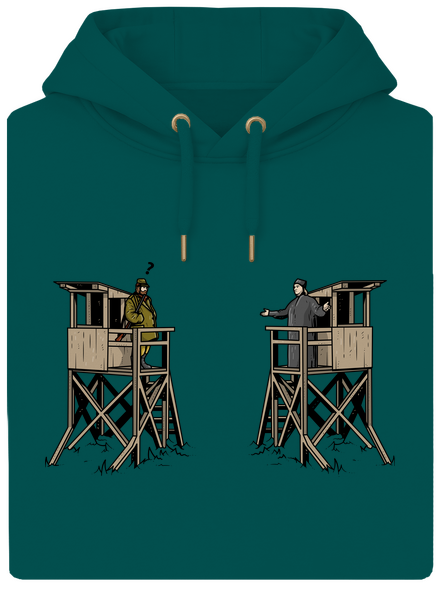 Poľovník a kazateľnica unisex mikina premium Emerald Green