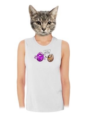 Zmaľujem ťa dámske tielko voľné White