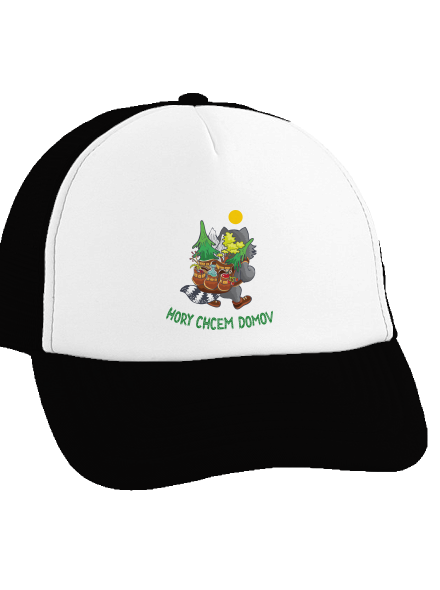 Hory chcem domov šiltovka truckerka Black cap
