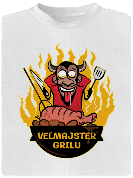 Veľmajster grilu detské športové tričko White