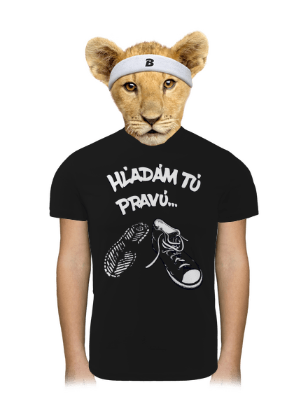 Hľadám tú pravú detské športové tričko Black