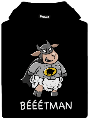 Bééétman pánska mikina klokanka Black